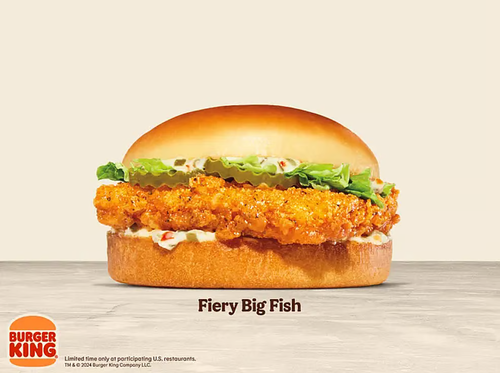 Burger King Launches New Candied Bacon Whopper & Fiery Big Fish