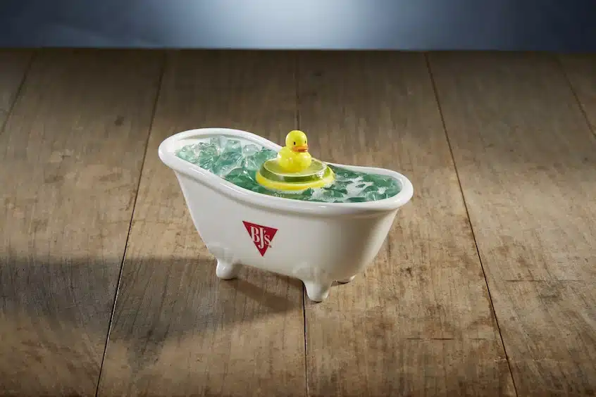 BJ’s Restaurant & Brewhouse Lucky Ducky Cocktail in a 'Bathtub' Cup