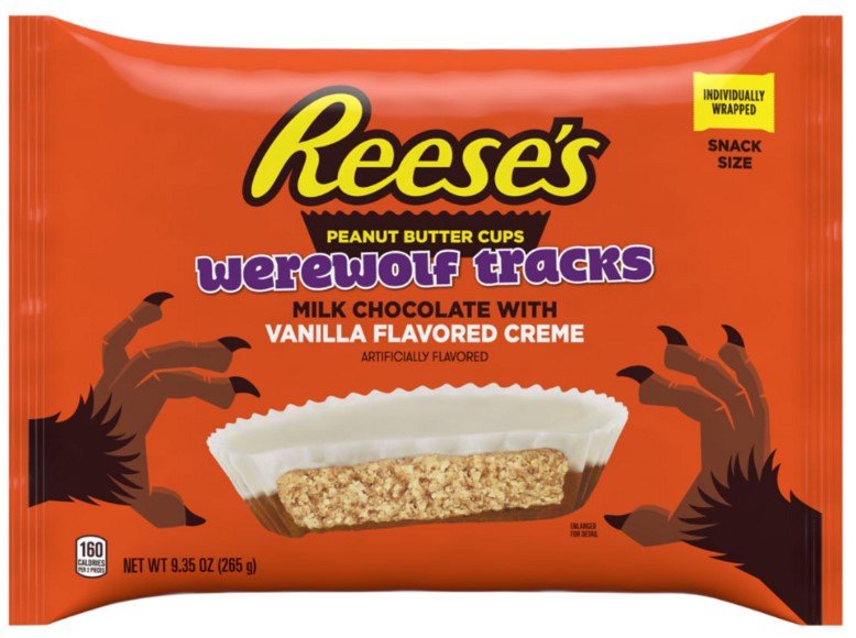 Reese's is back with a monstrous twist: new Reese's Werewolf Tracks! This Halloween, sink your fangs into a delicious homage to everyone's favorite shape-shifting lycanthrope.