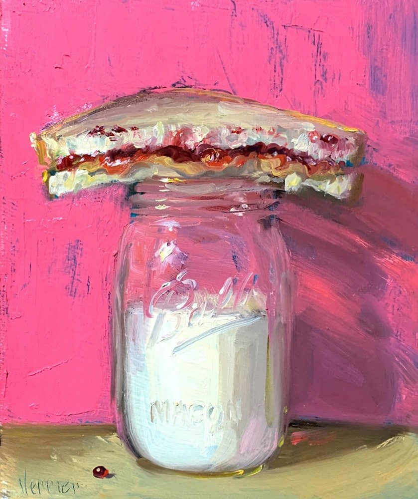 Noah Verrier's unique oil paintings turn everyday junk foods like Panda Express, Taco Bell’s Baja Blast, and Popeyes meals into extraordinary fine art.