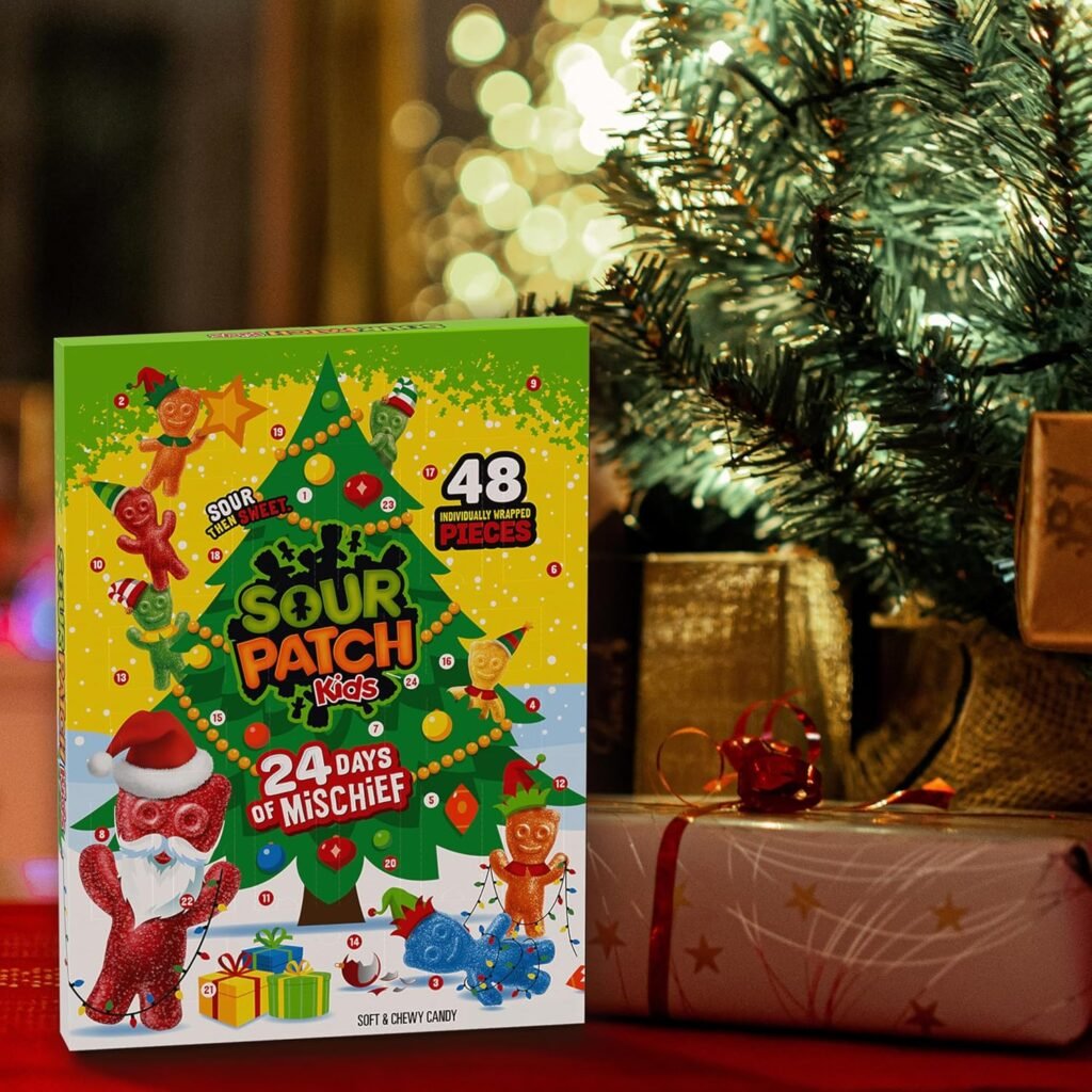 Celebrate the holidays with Sour Patch Kids' 24 Days of Mischief Advent Calendar! Enjoy daily sour treats, festive candies, and a playful countdown to Christmas.